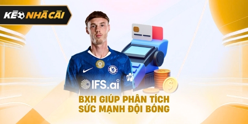 BXH hỗ trợ đánh giá năng lực đội bóng được cập nhật 